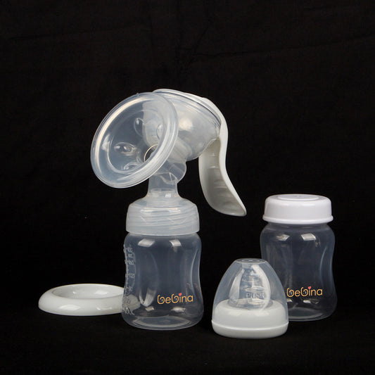 Manual Breast Pump with 2 bottles, one pacifier and one cover - Bebina