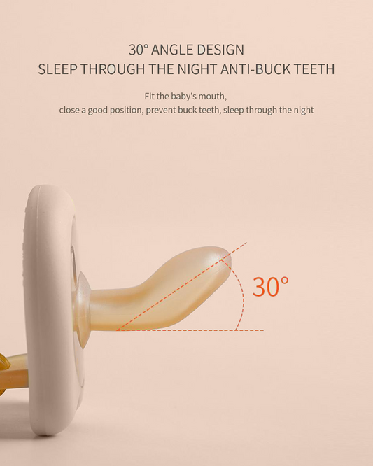 Happy Face Pacifier - Creamy White - Bebina