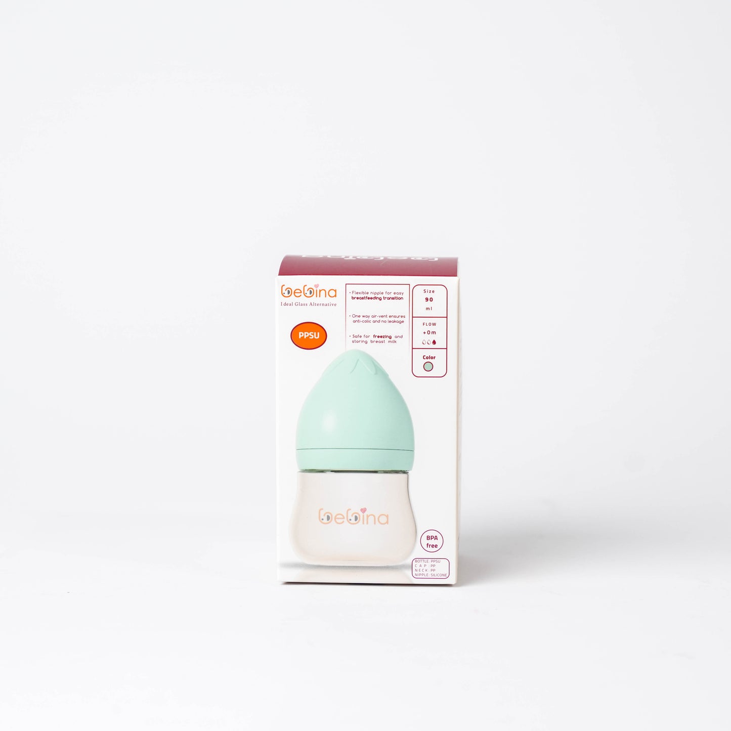 Strawberry Baby Bottle - 50mm Caliber, Flow: +6 M - Bebina