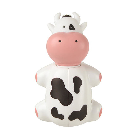 Miradent funny cow toothbrush holder in animal shape, designed for organizing toothbrushes with a playful cow design.