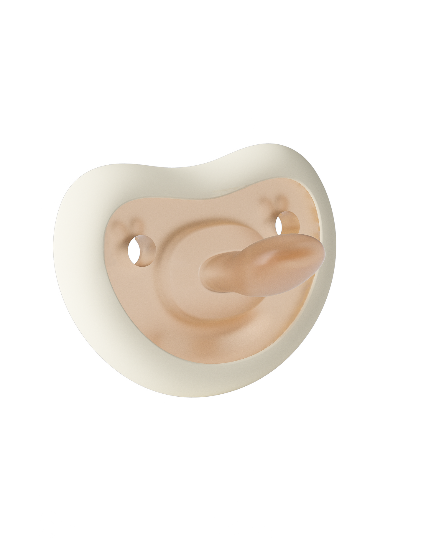 Happy Face Pacifier - Creamy White - Bebina
