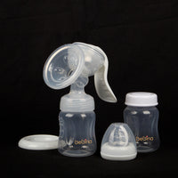 Manual Breast Pump with 2 bottles, one pacifier and one cover - Bebina
