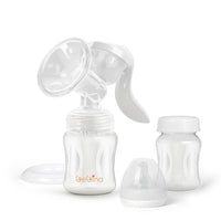 Manual Breast Pump with 2 bottles, one pacifier and one cover - Bebina