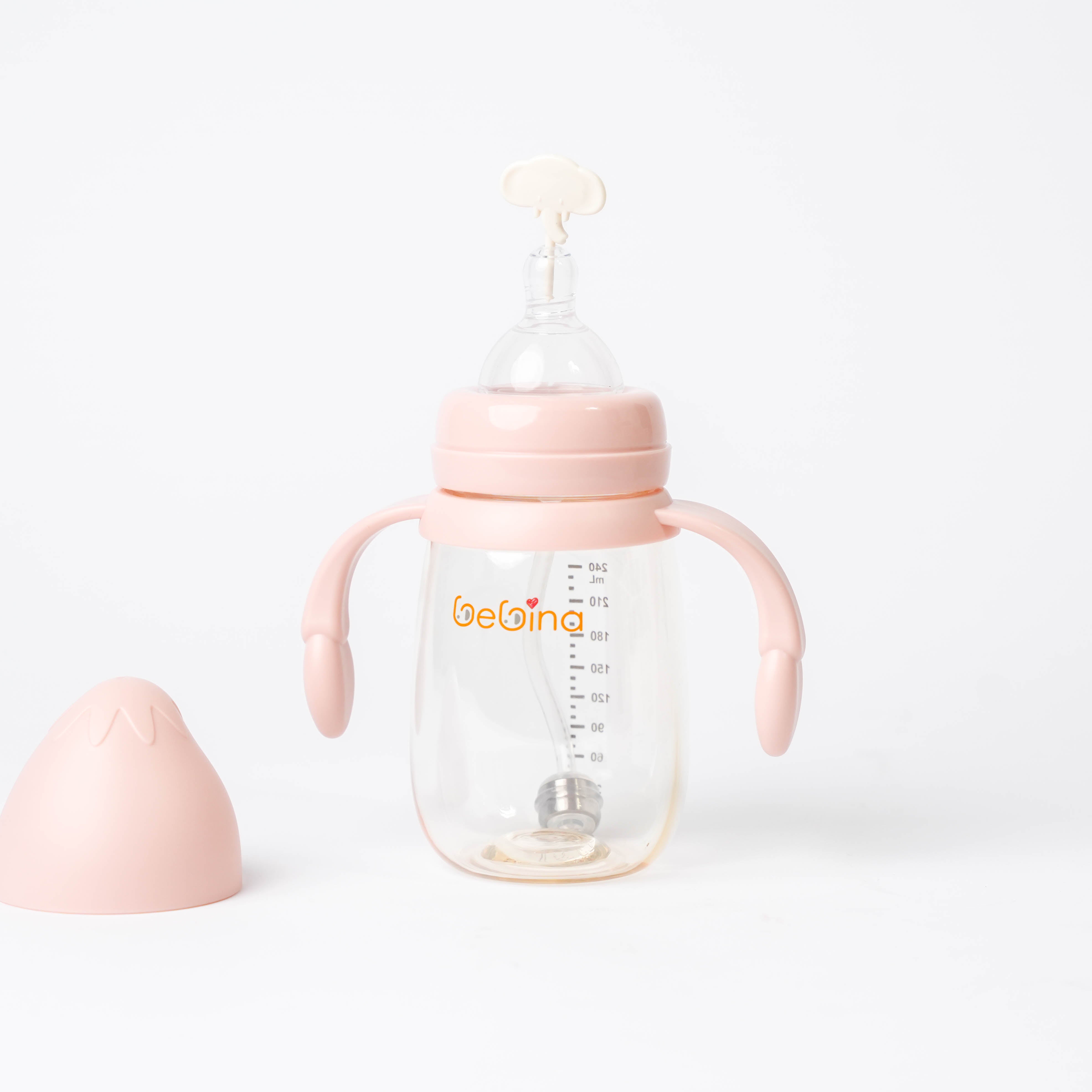 Strawberry Baby Bottle - 50mm Caliber,  Flow: +6 M - Bebina