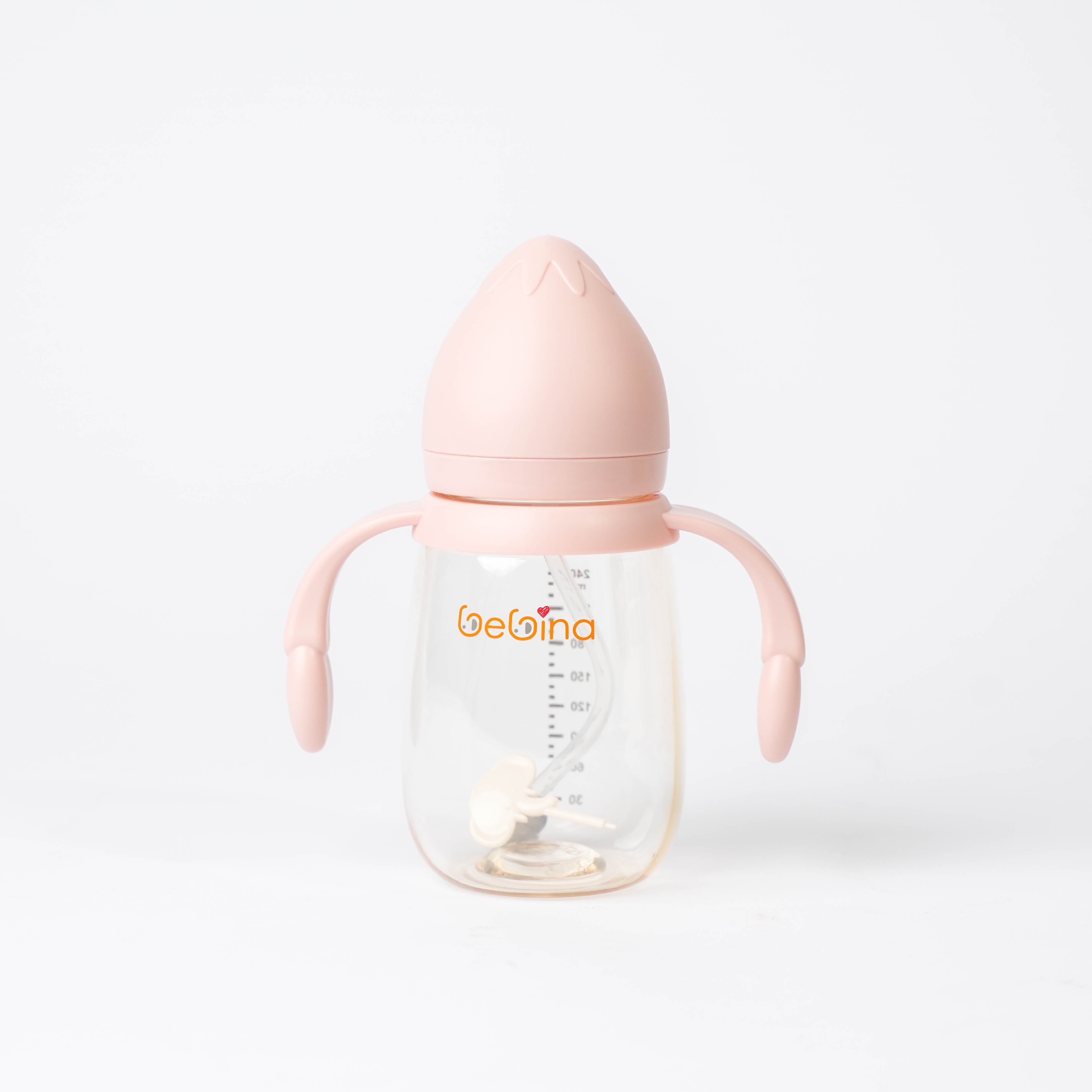 Strawberry Baby Bottle - 50mm Caliber,  Flow: +6 M - Bebina