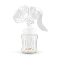 Manual Breast Pump with 2 bottles, one pacifier and one cover - Bebina