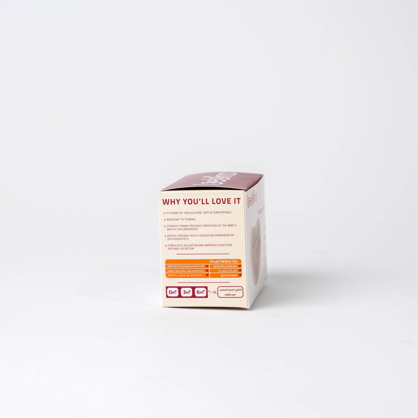 Happy Face Pacifier - Creamy White - Bebina