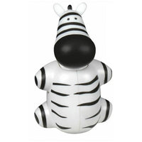 Funny zebra-shaped toothbrush holder from Miradent, animal-themed bathroom accessory with a playful design.