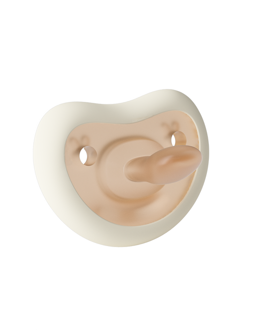 Happy Face Pacifier - Creamy White - Bebina